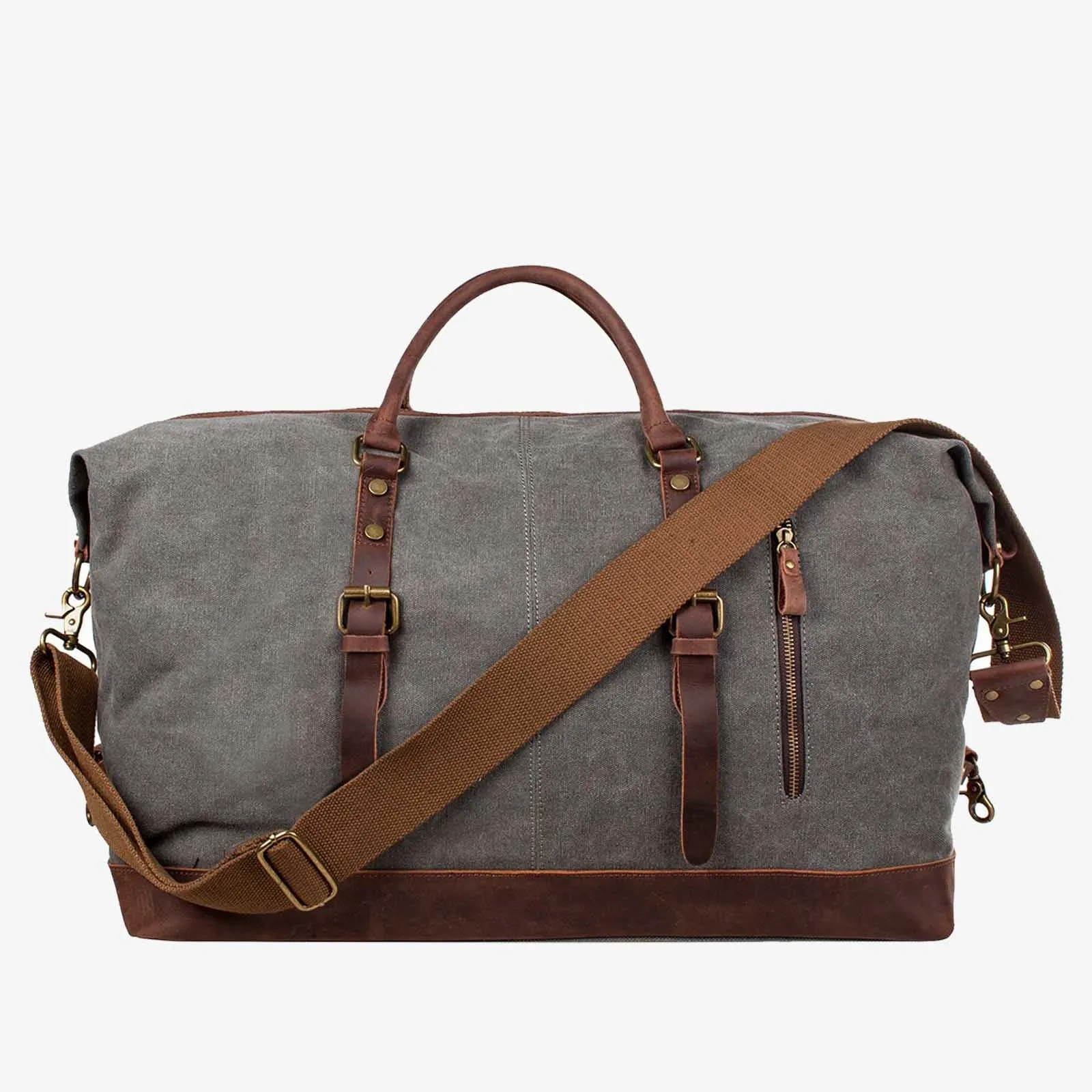 60L Canvas Weekender Duffle Bag