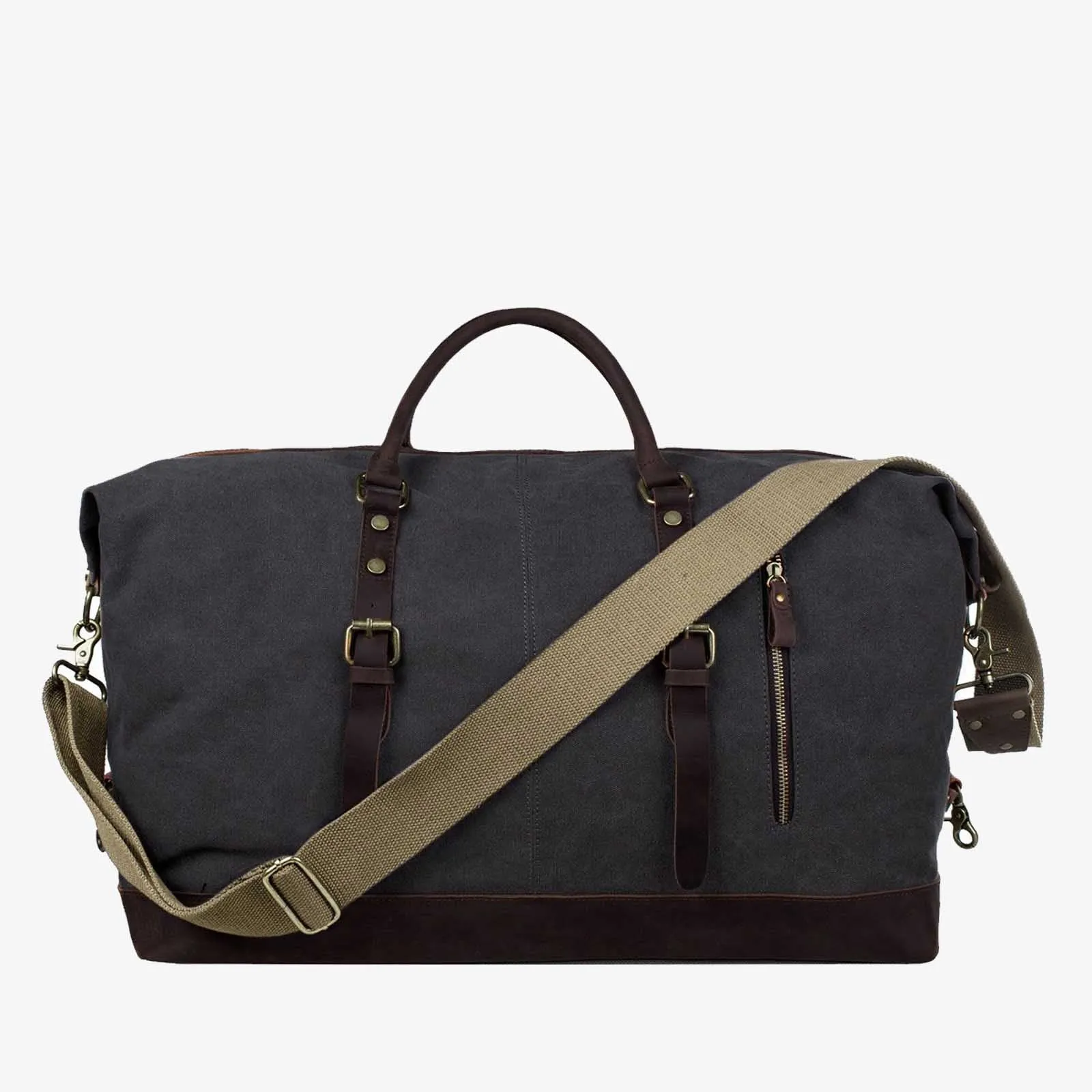 60L Canvas Weekender Duffle Bag