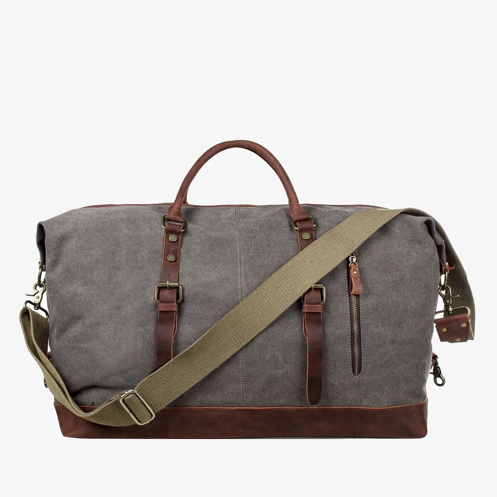 60L Canvas Weekender Duffle Bag