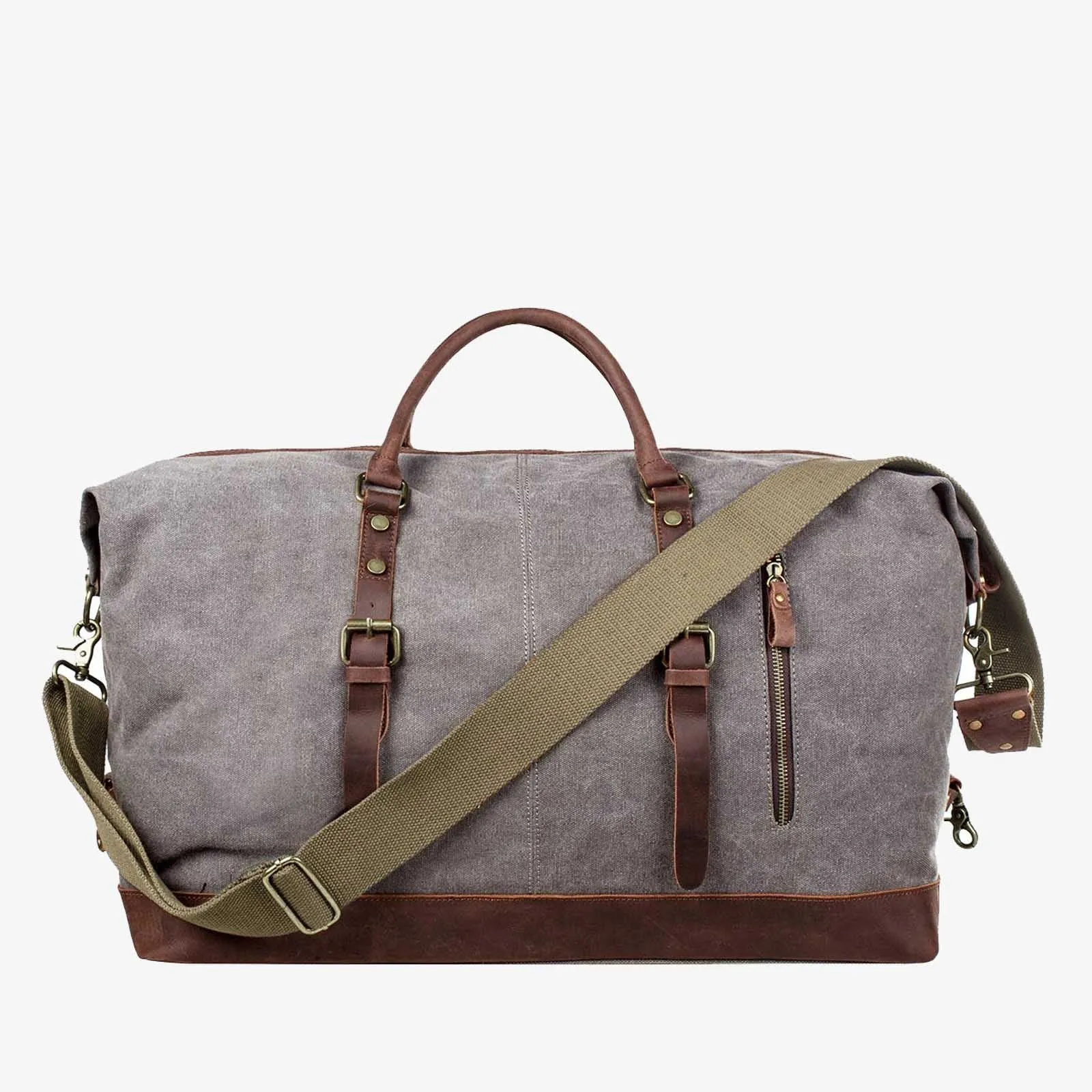 60L Canvas Weekender Duffle Bag