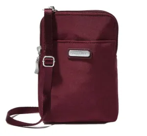 Baggallini Take Two RFID Bryant Crossbody Dark Cherry