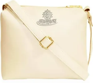 Beige Girls Sling Bag