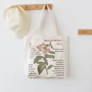 Botanical Flowers Tote Bag