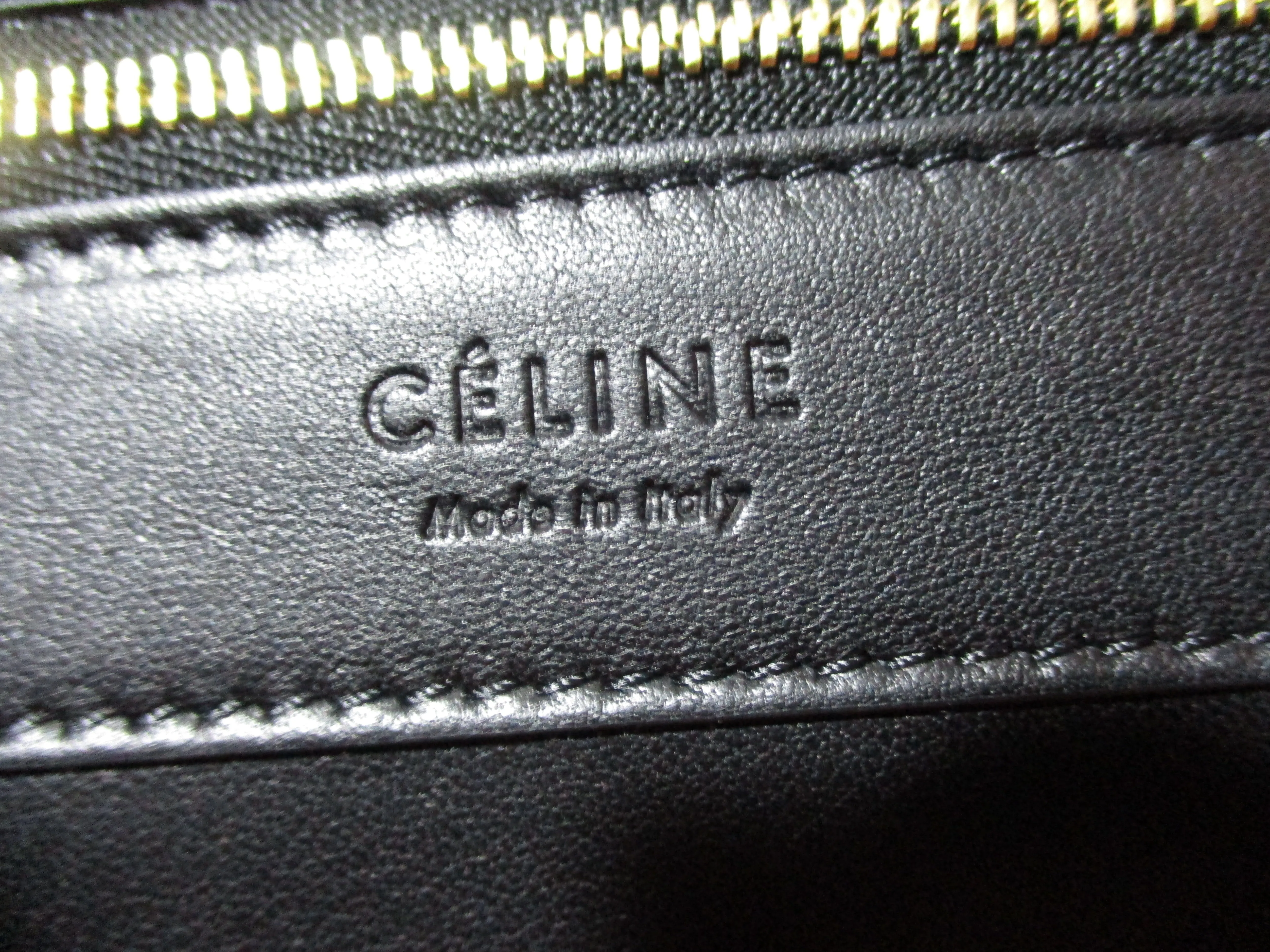 CELINE HORIZONAL CABAS LUGGAGE Leather Tote Bag NWT w Flaw