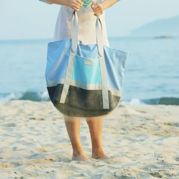 CGEAR - Canvas Sand-Free Tote (Ocean Stripe)