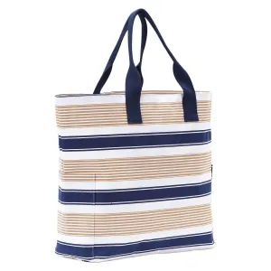 Classic Neutral Stripe Carryall