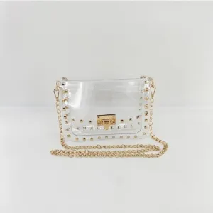 Clear Crossbody Bag - Gold