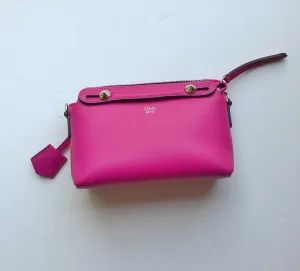 Fendi By The Way Bag in Fuchsia Leather Small