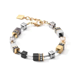 GEOCUBE Grey-Gold  Bracelet