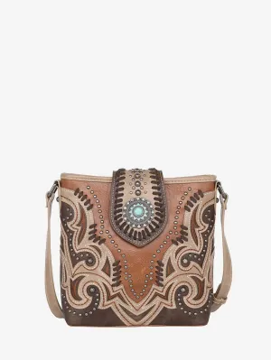 Montana West Laser Cut-out Buckle Concealed Carry Crossbody