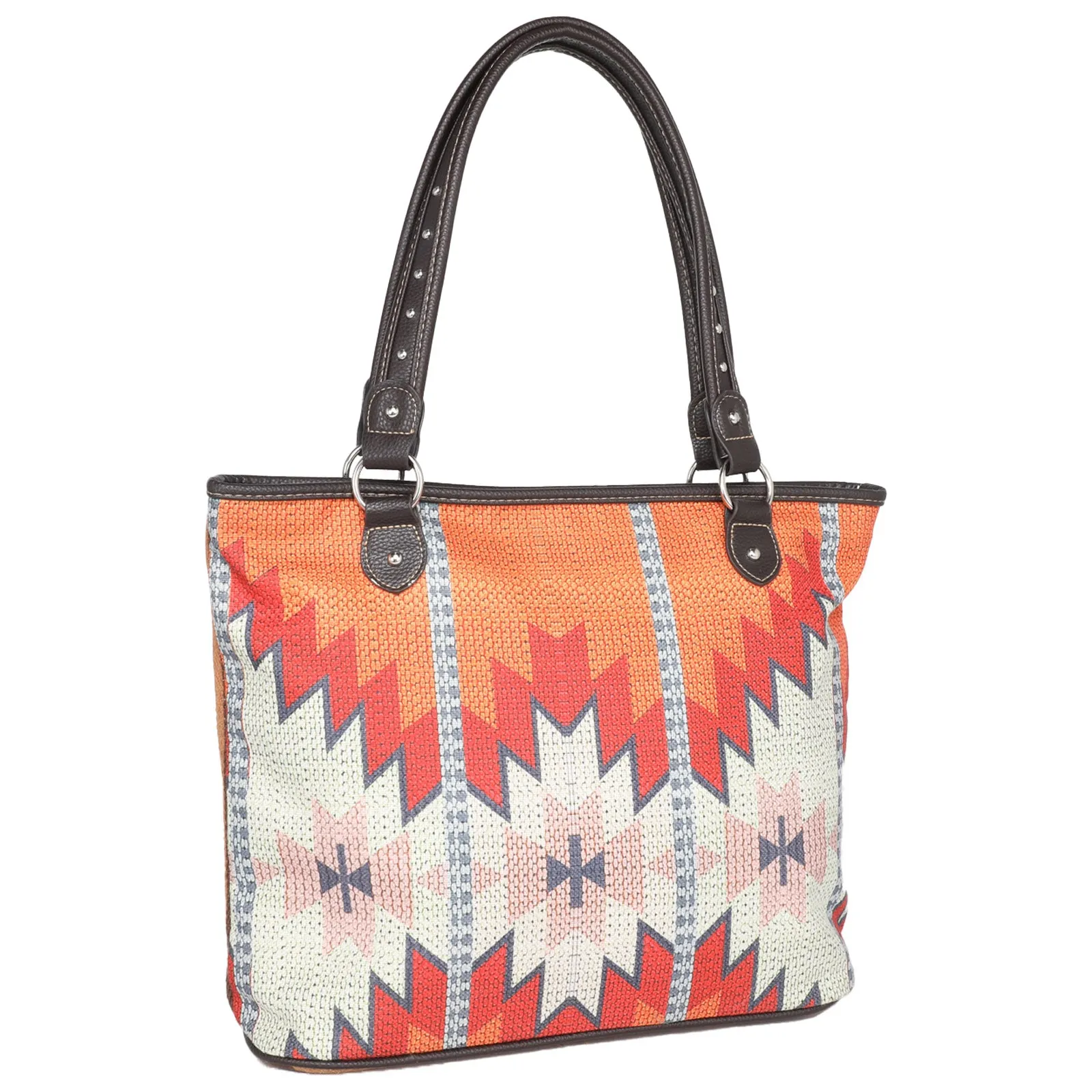 MW937-8112 Montana West Aztec Canvas Tote Bag