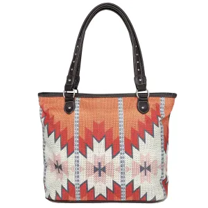 MW937-8112 Montana West Aztec Canvas Tote Bag