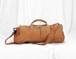 Nestor duffel bag - Brown leather