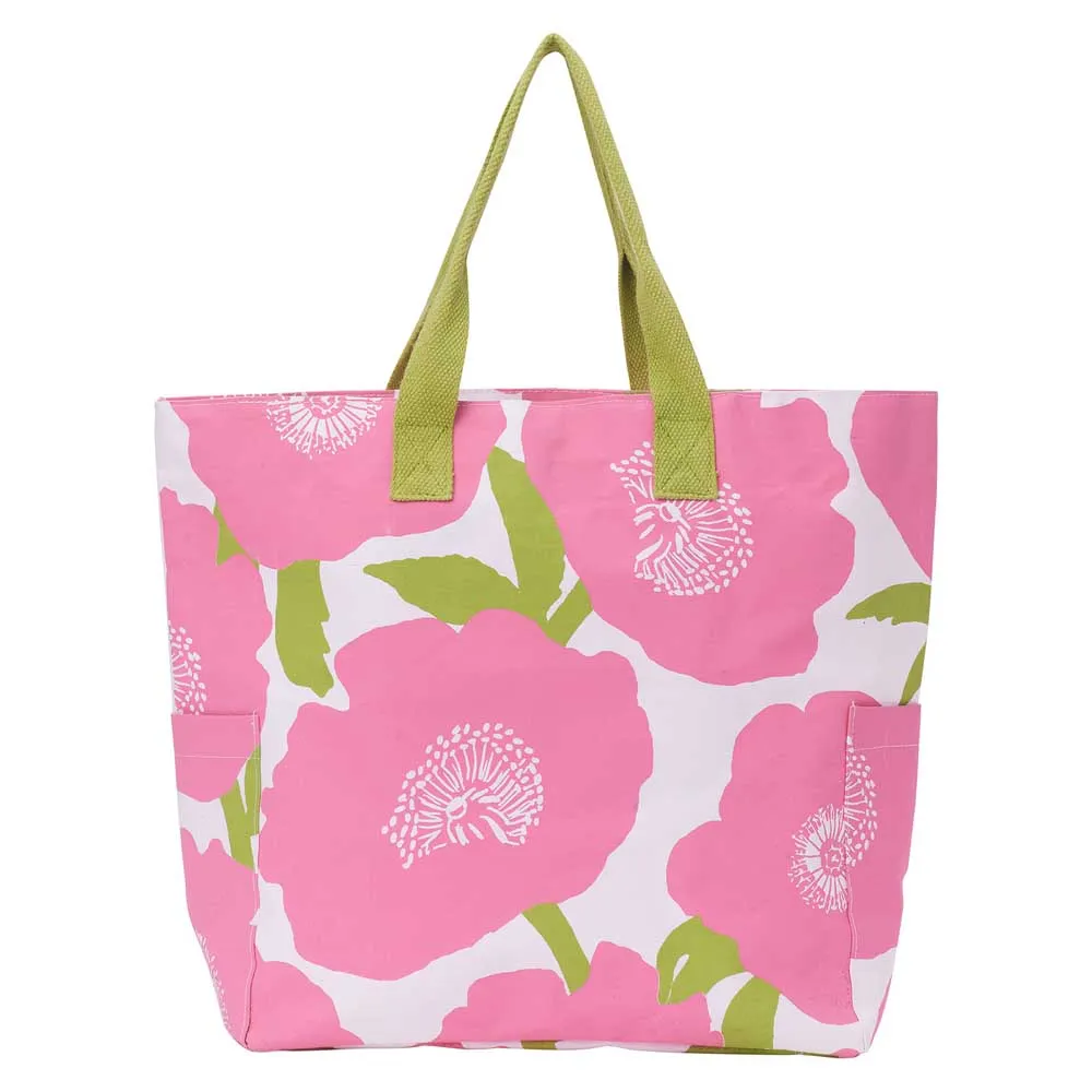 Poppies Pink Carryall