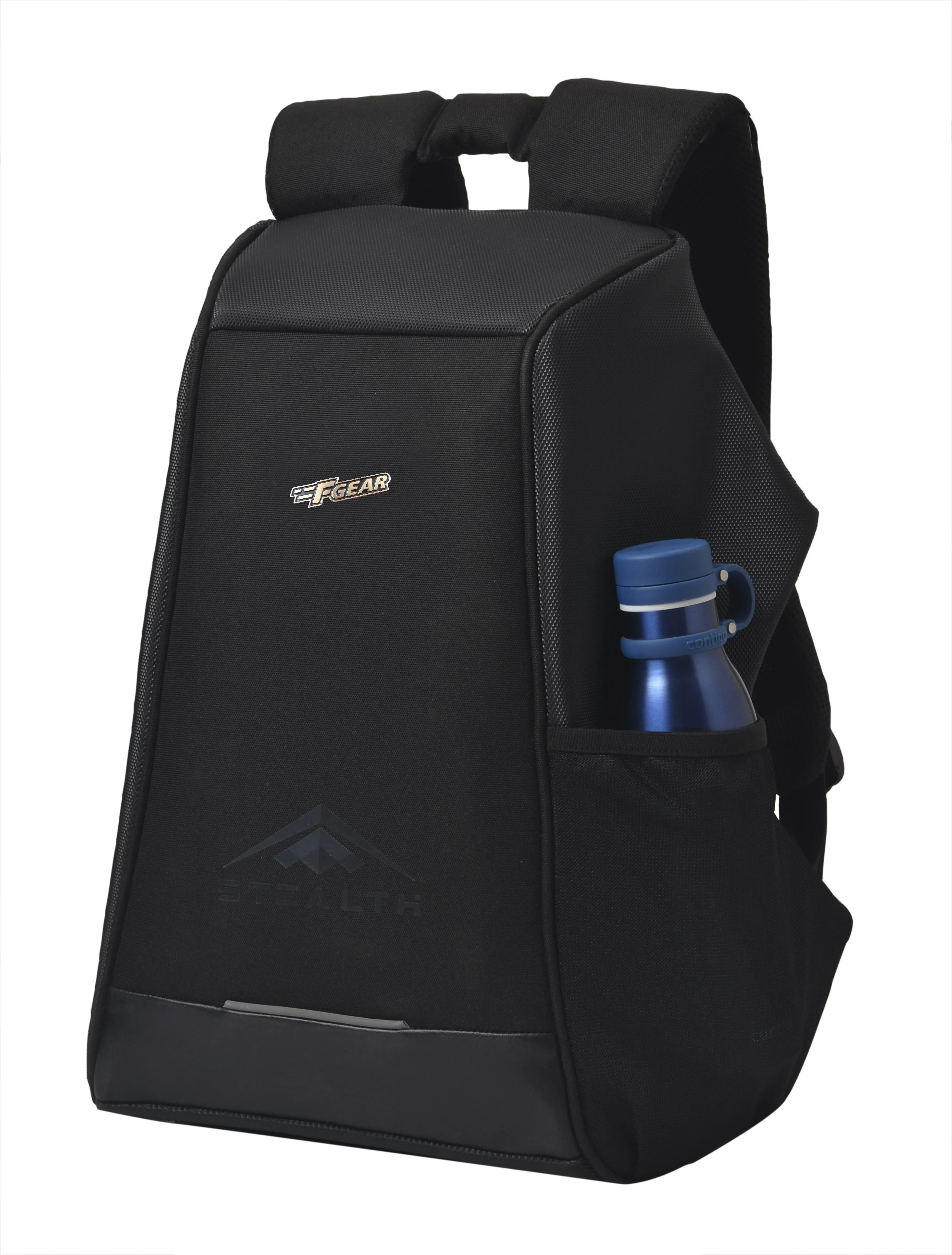 Stealth 25L Black Anti-theft Laptop Backpack with Raincover