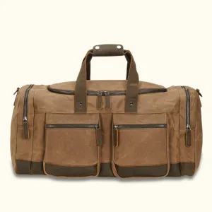 The Weekender - Waxed Canvas Leather Duffel